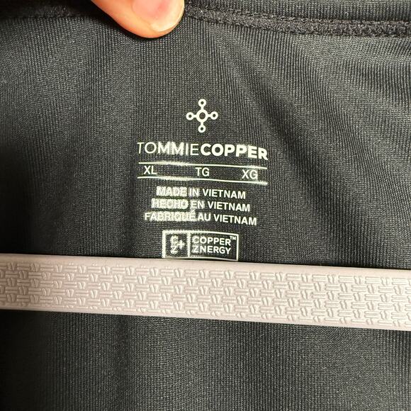 Tommie Copper Sz XL Lower Back Support Tank Compression Shirt Black Sleeveless - Picture 10 of 13